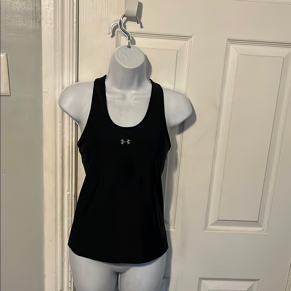 Under Armour Black Fitted Racerback Tank Top